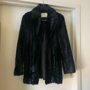 ZARA FUT COAT SIZE S